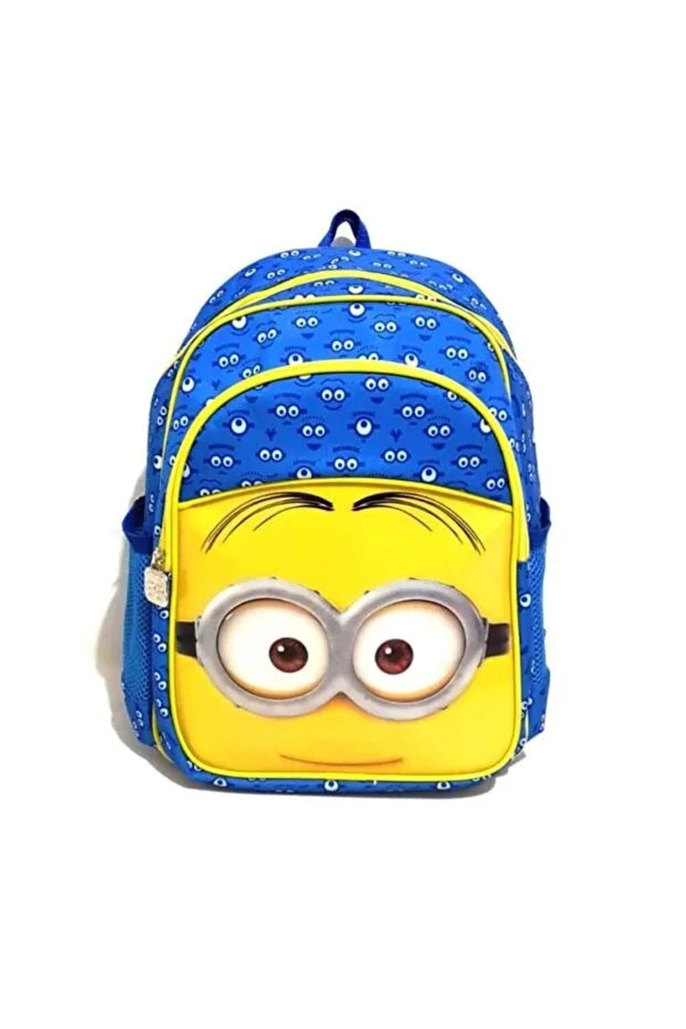 Minions Unisex Mavi Okul Çantası