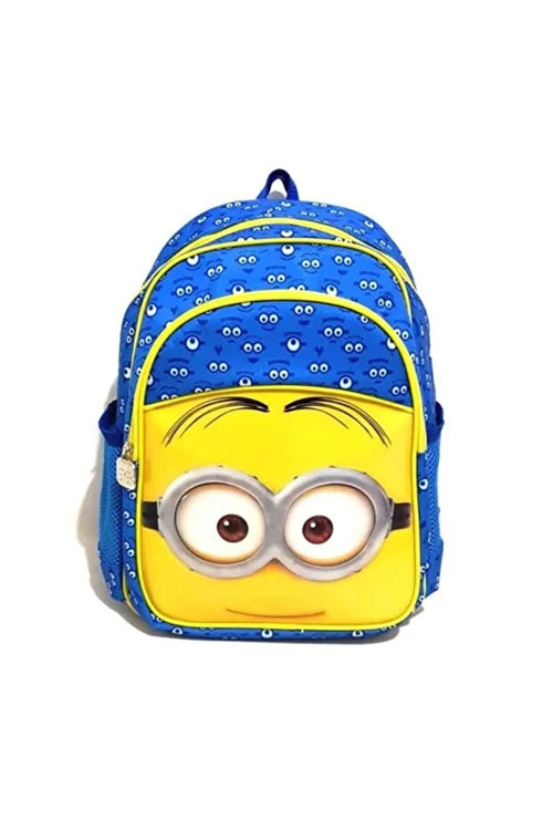 Minions Unisex Mavi Okul Çantası