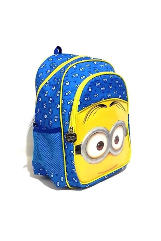 Minions Unisex Mavi Okul Çantası